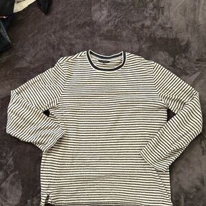 Club Monaco Nautical Black and White Long Sleeve Sweater/Tee